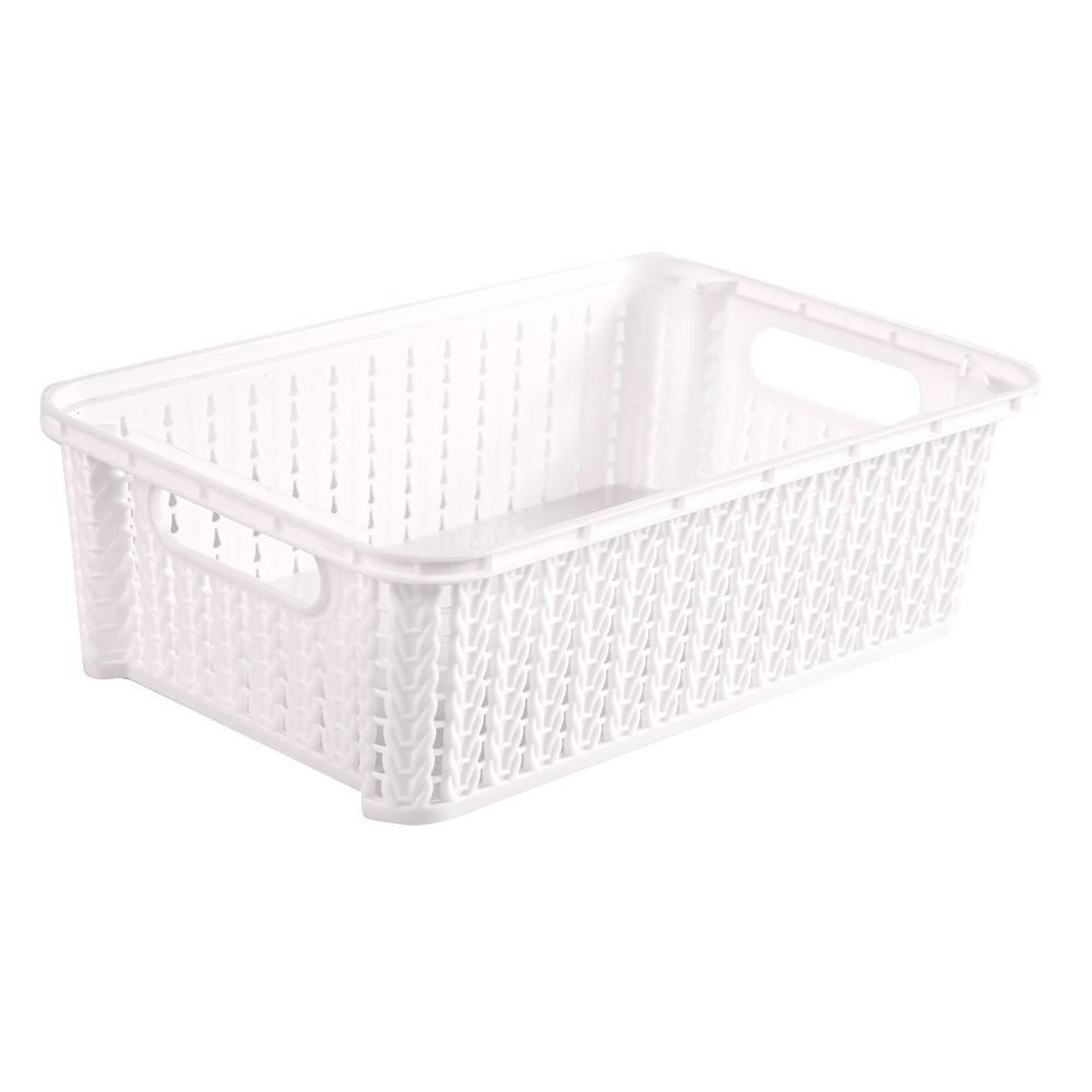 Cesto Organizador Trama Plasútil 2,1 Litros - Branco