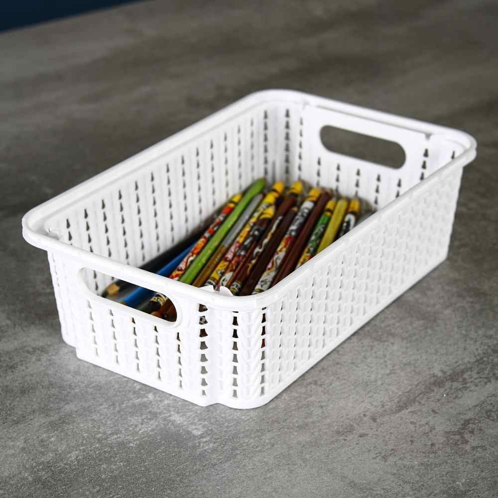 Cesto Organizador Trama Plasútil 2,1 Litros - Branco