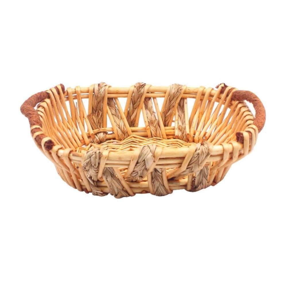 Cesto Oval Com Alça Vime 37Cm Havan Casa - Natural