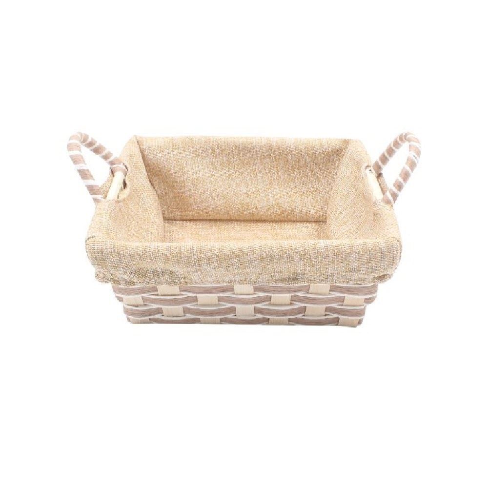 Cesto Quadrado Com Forro Havan Casa 21Cm - Branco