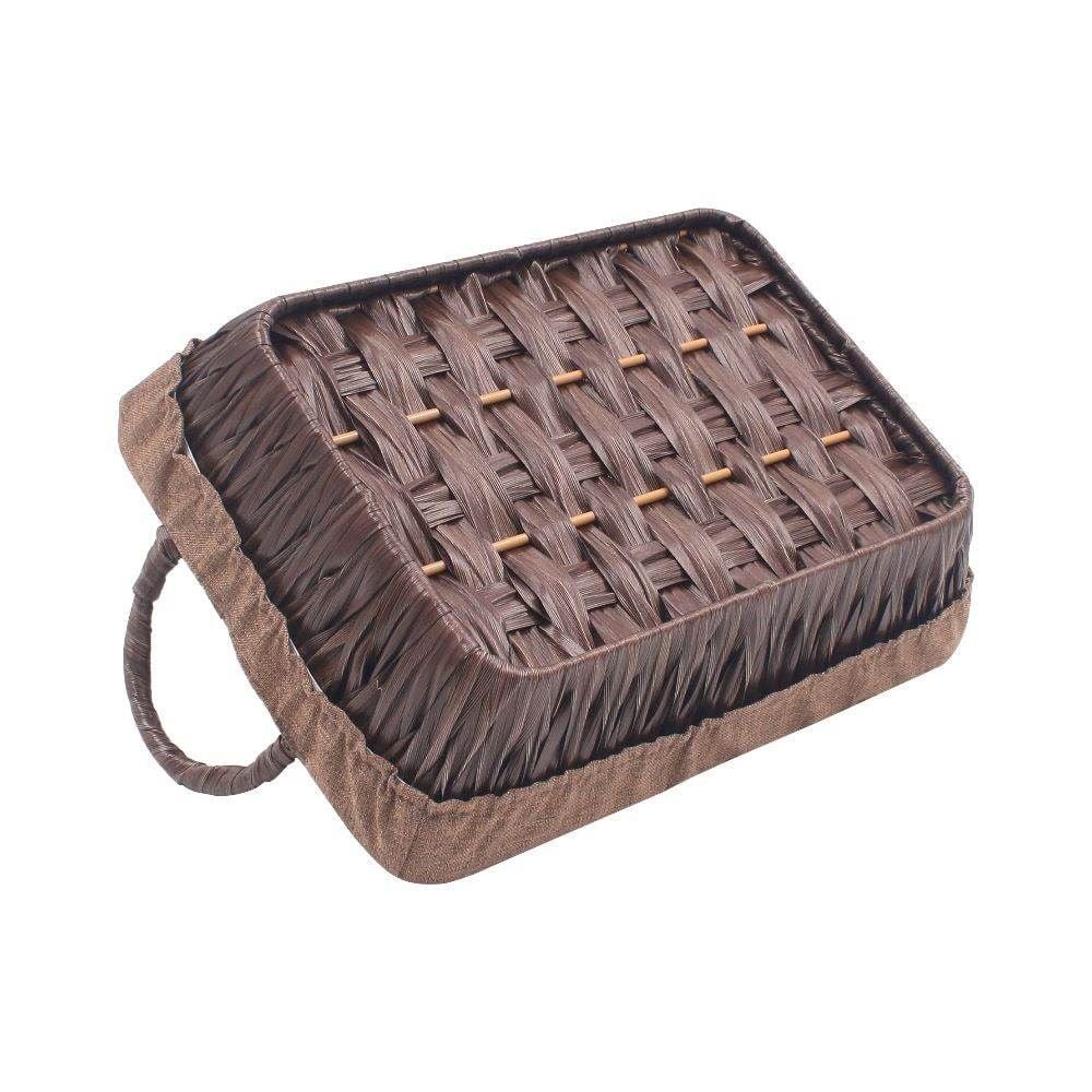 Cesto Retangular Com Alça Havan Casa 28Cm - Marrom