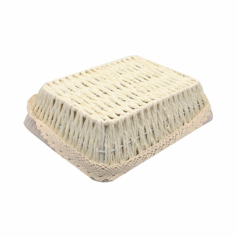 Cesto Retangular Com Forro De Tecido Havan Casa 28 Cm - Estampado