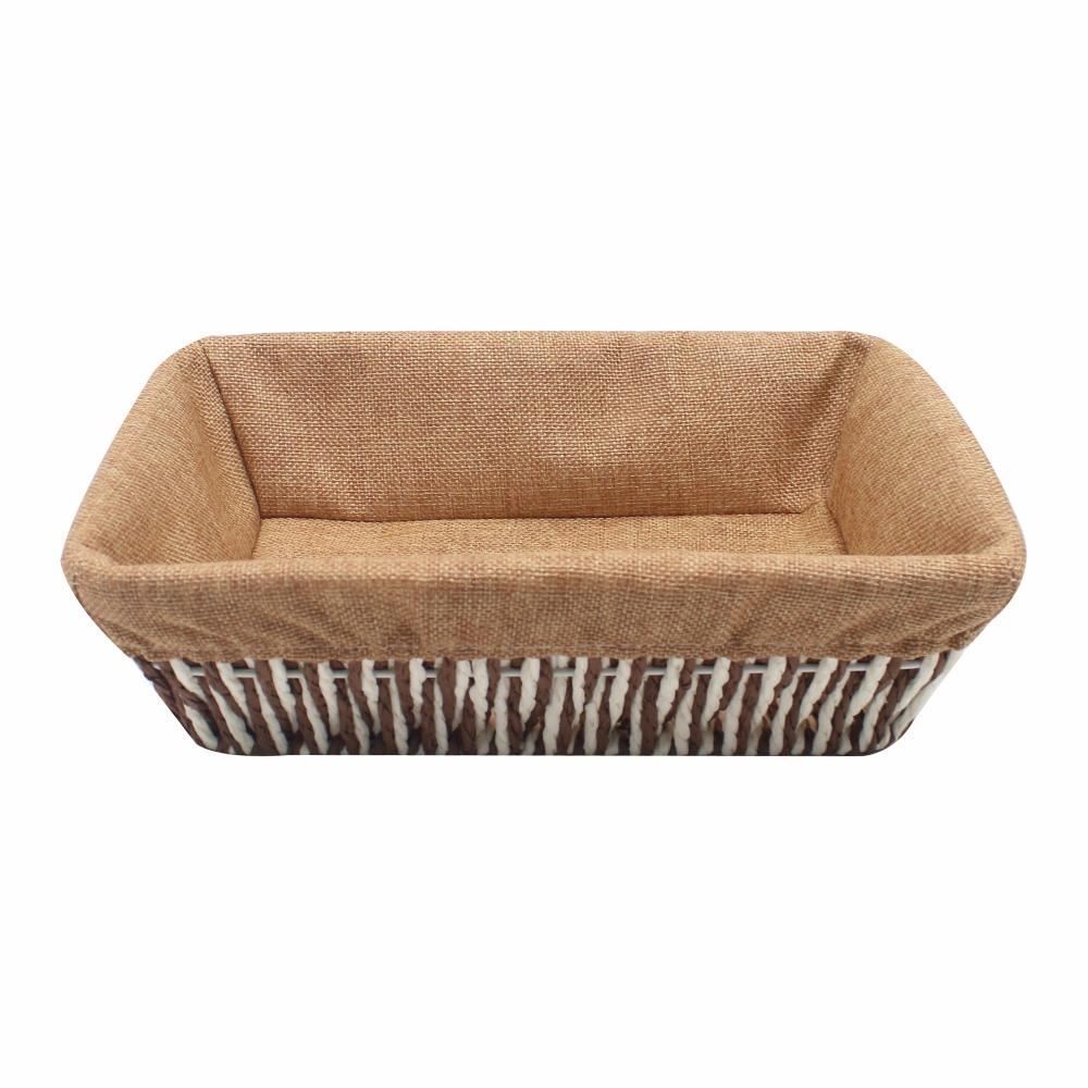 Cesto Retangular Com Forro Havan Casa 32 Cm - Natural