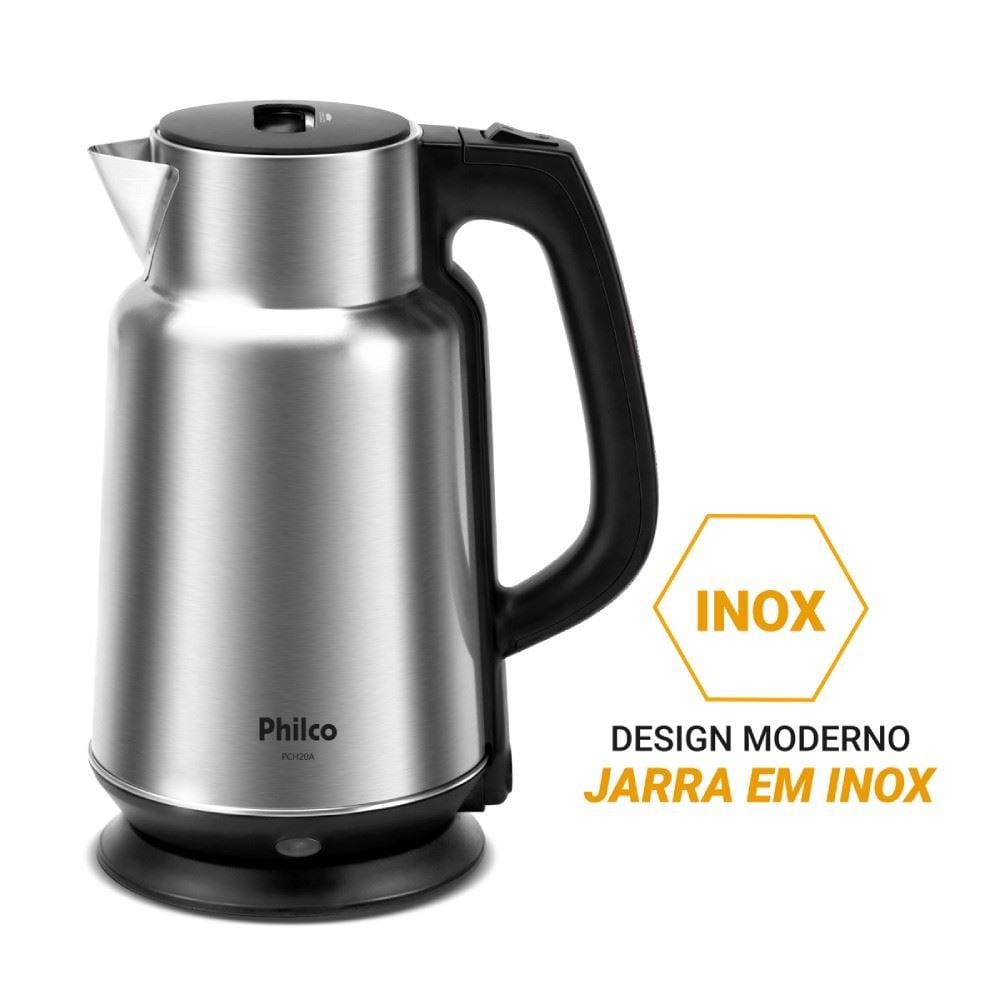 Chaleira Elétrica Philco 2 Litros Inox Escovado PCH20A