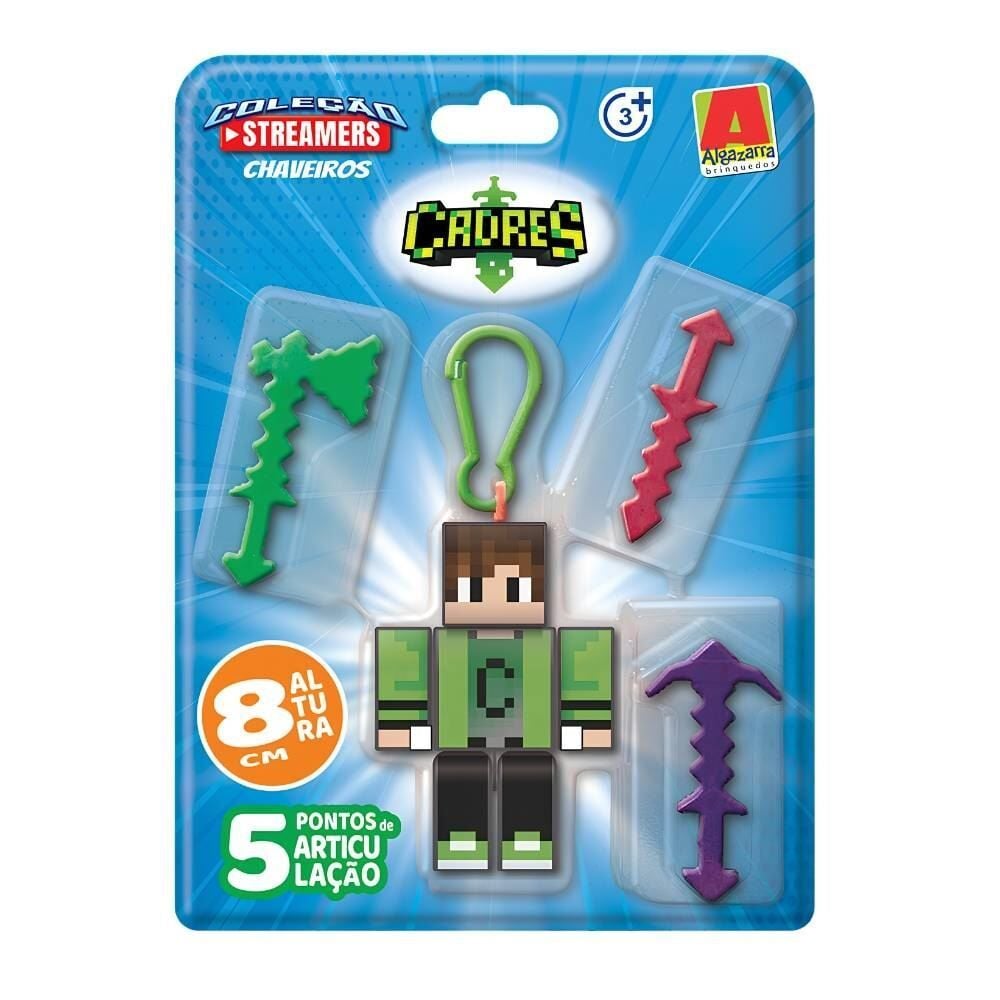 Boneco Chaveiro Streamers 8Cm Algazarra Brinquedos - Sortido