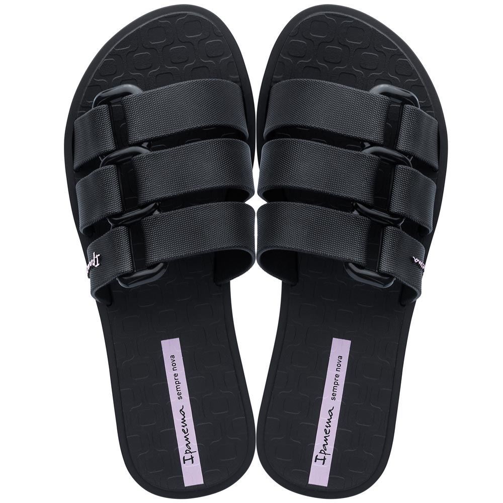 Chinelo Feminino Três Tiras Ipanema - Preto 33-34
