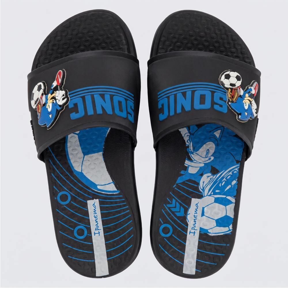 Chinelo Ipanema Infantil Masculino Sonic Player Slide