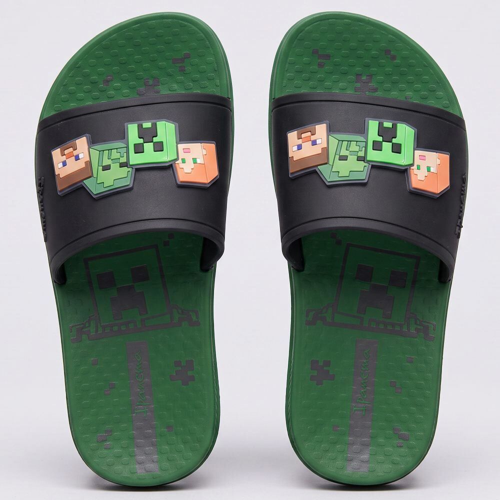 Chinelo Ipanema Infantil Minecraft Slide Inf