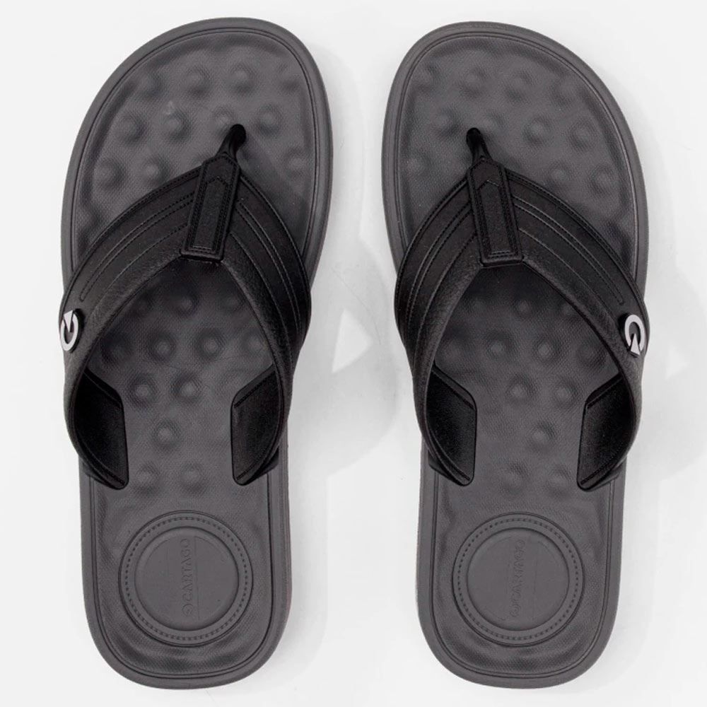 Chinelo Masculino Alabama Cartago - PRETO/PRETO 42