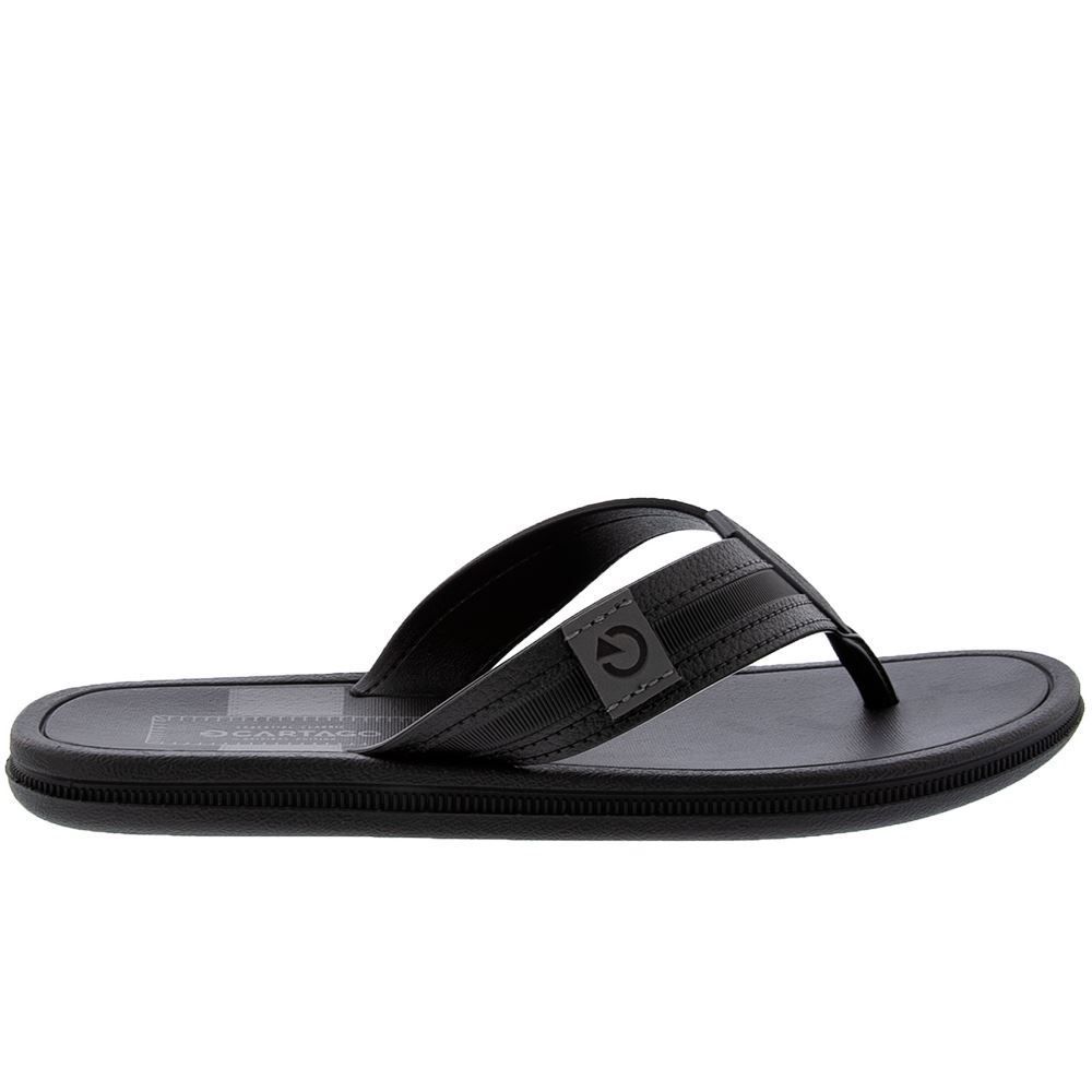 Chinelo Masculino Maiorca Essencial Cartago - PRETO/PRETO 39