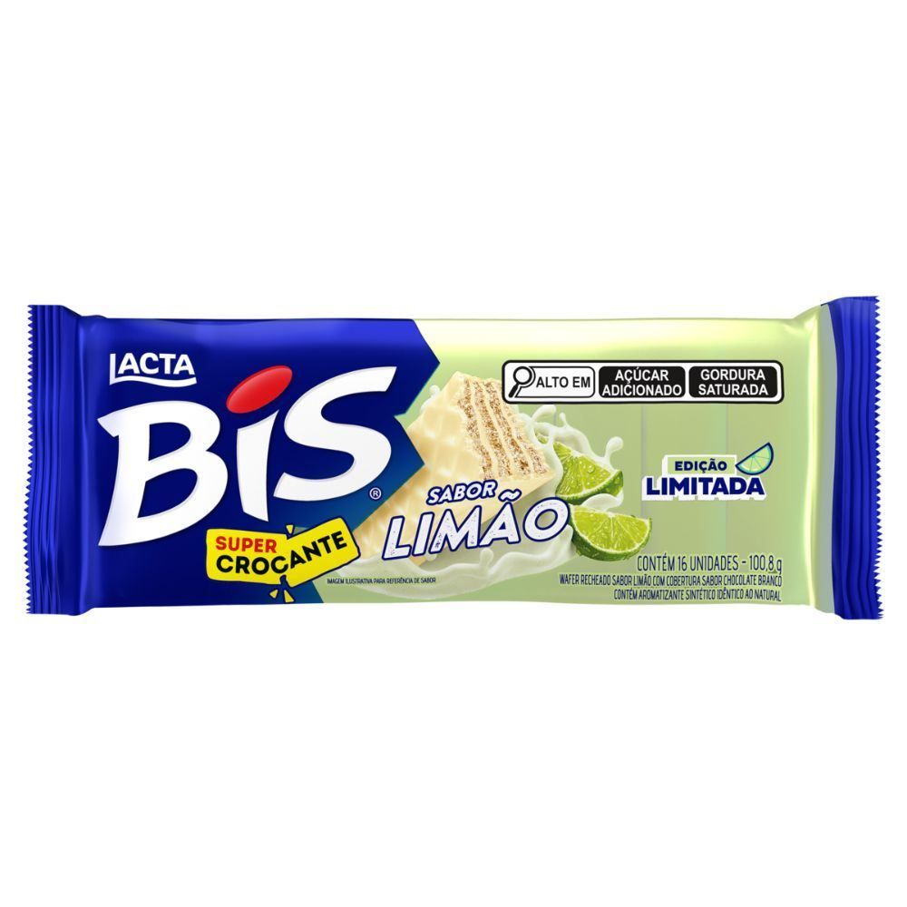 Chocolate Bis Limão Lacta - 100,8g