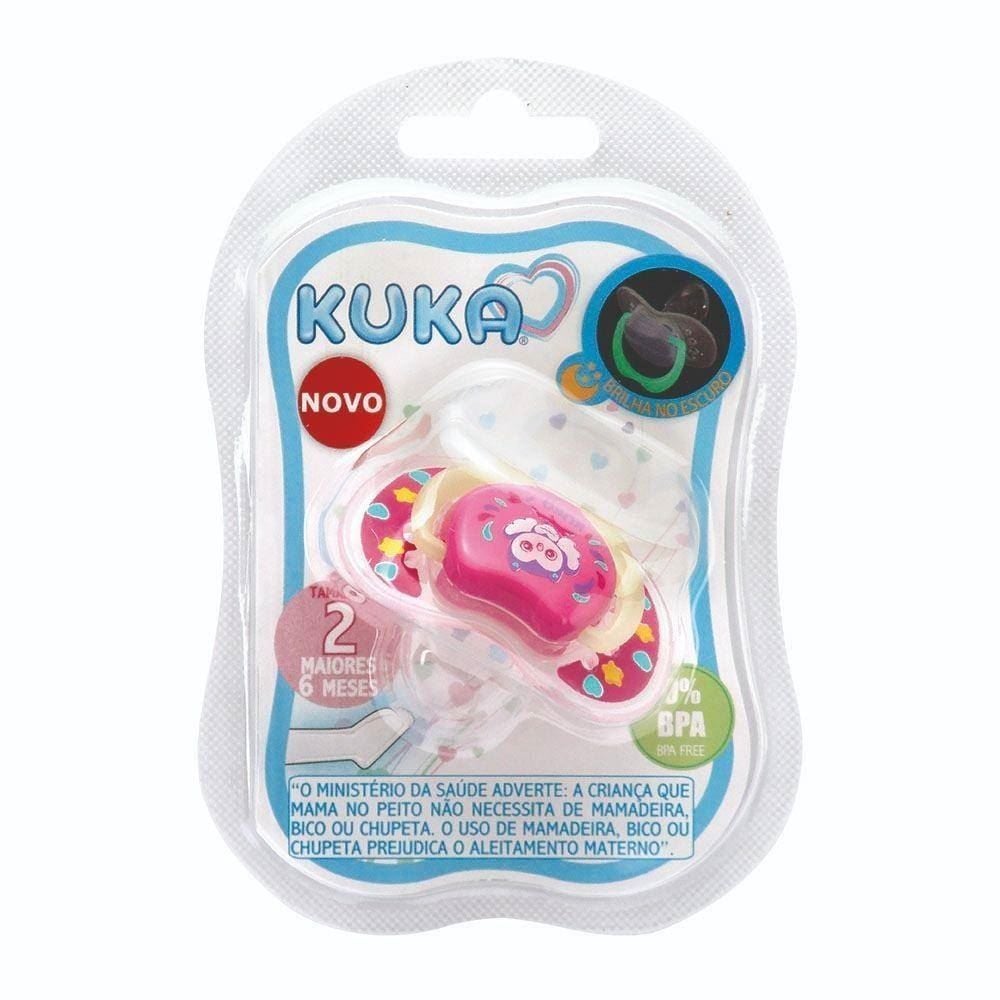 Chupeta Lumina Ortodôntica N2 Kuka - Rosa