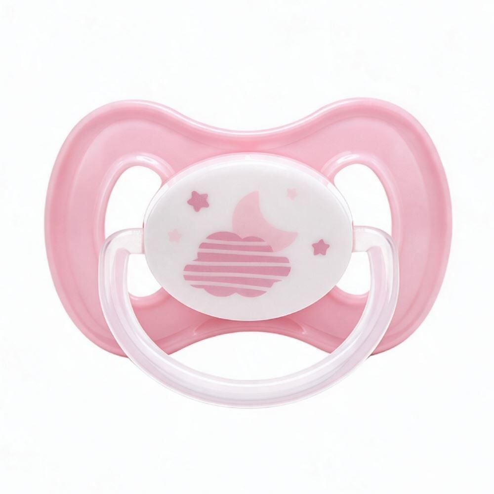 Chupeta Noturna Buba Tamanho 1 - Nuvem Rosa