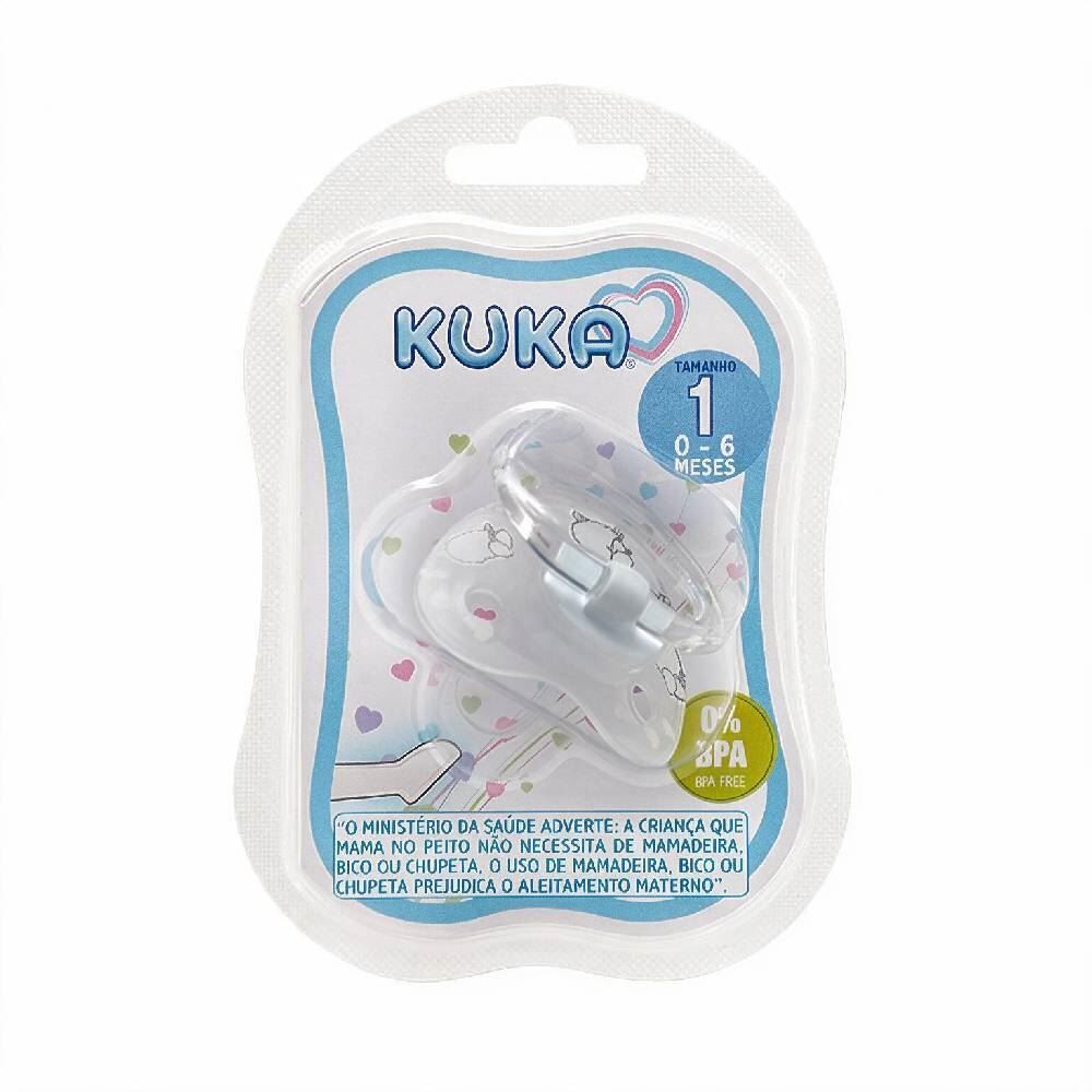 Chupeta Premiun Ortodôntica Tamanho1 Kuka - Branca