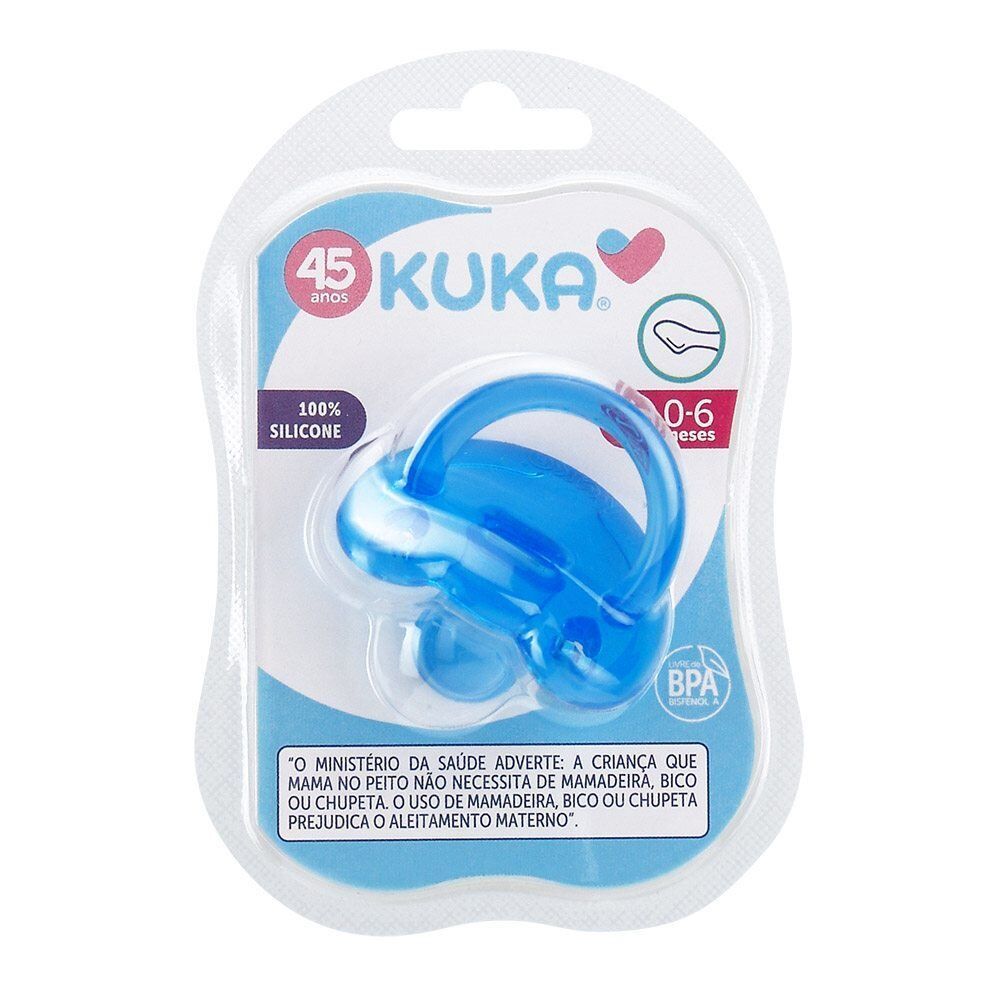 Chupeta Soft Silicone N°1 Kuka - Azul