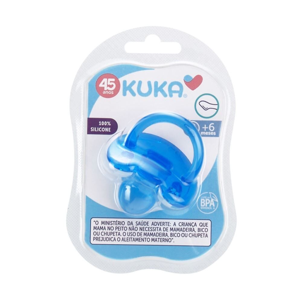 Chupeta Soft Silicone Nº 2 Ortodôntico Kuka - Azul