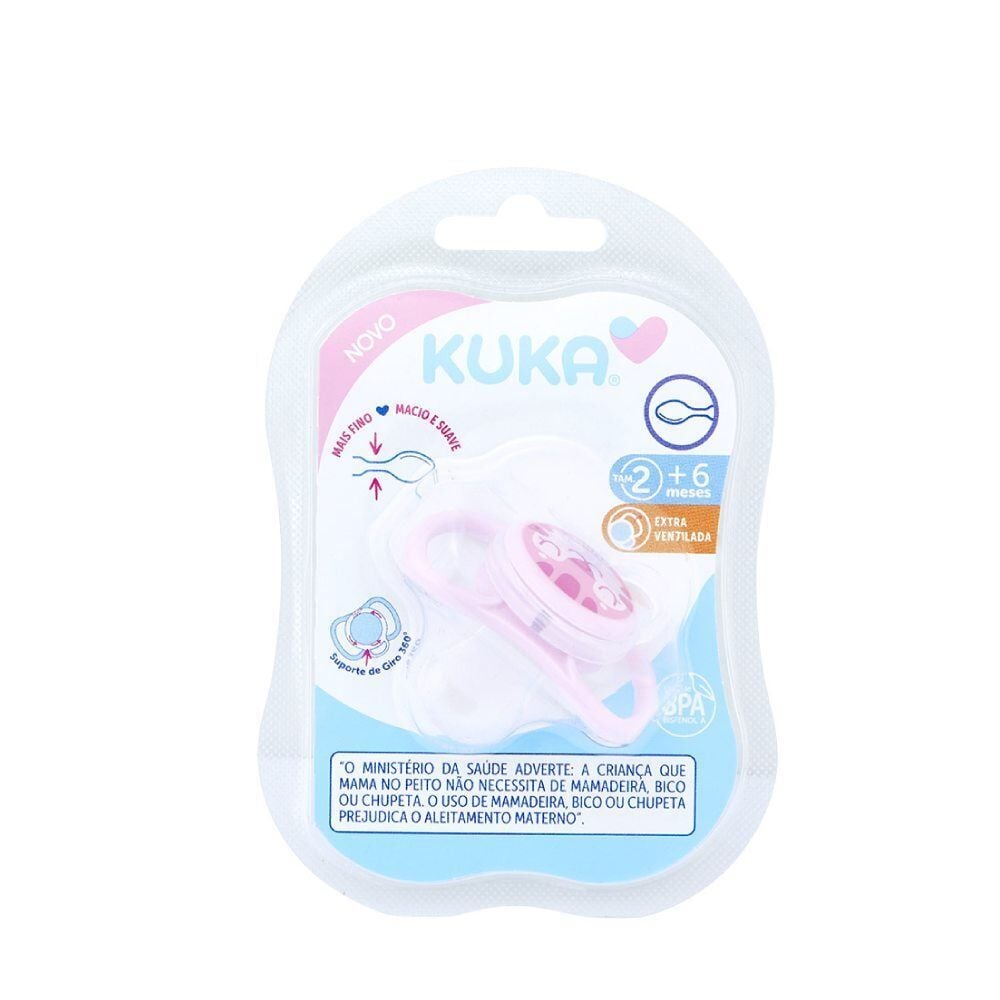 Chupeta Universal Fresh Número 2 Kuka - Rosa