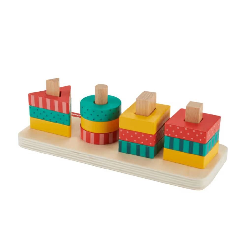 Classificador De Formas Para Bebês De Madeira Fischer Price Mattel - HXV05