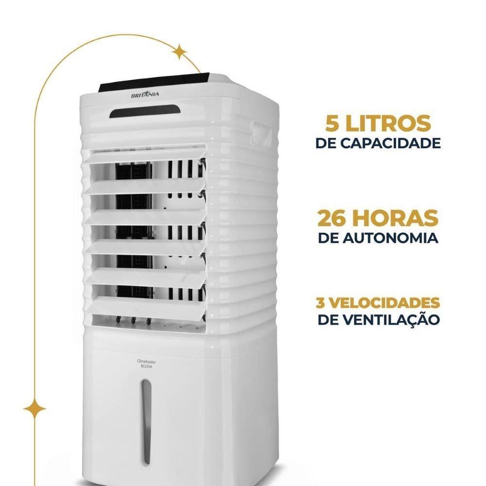 Climatizador Britânia 4 em 1 Autonomia de 26 horas BCL05A