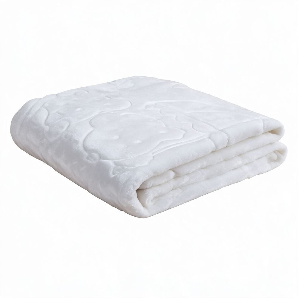 Cobertor de Bebê 100% Poliéster Alto Relevo Yoyo - Zoo Off White