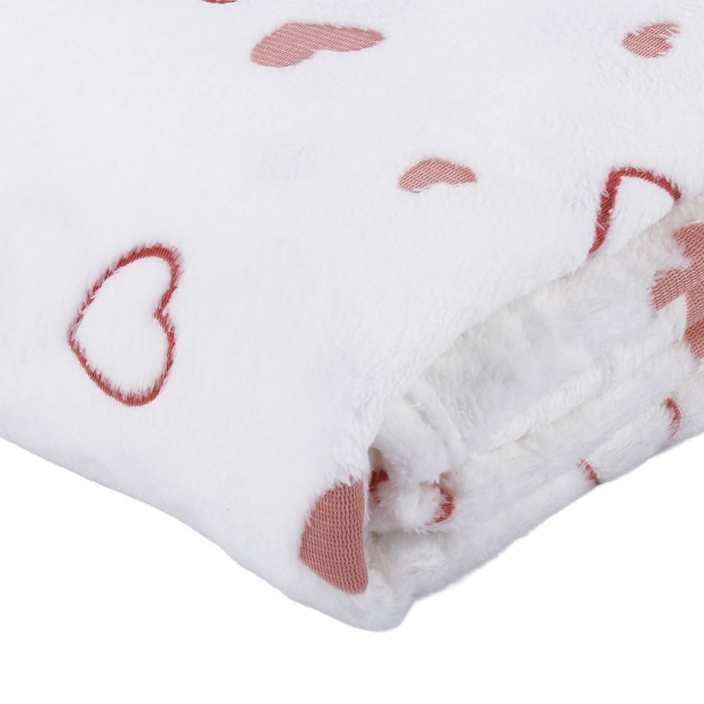 Cobertor Casal Lumini Microfibra 3D Havan Casa - Corações Rosa