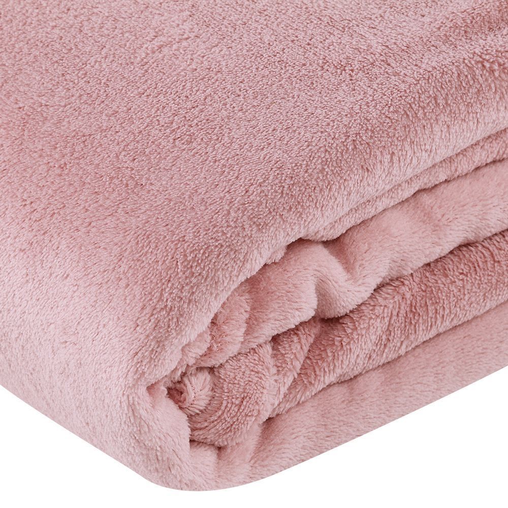 Cobertor Casal Microfibra Liso Paris Havan Casa - Rose Novo