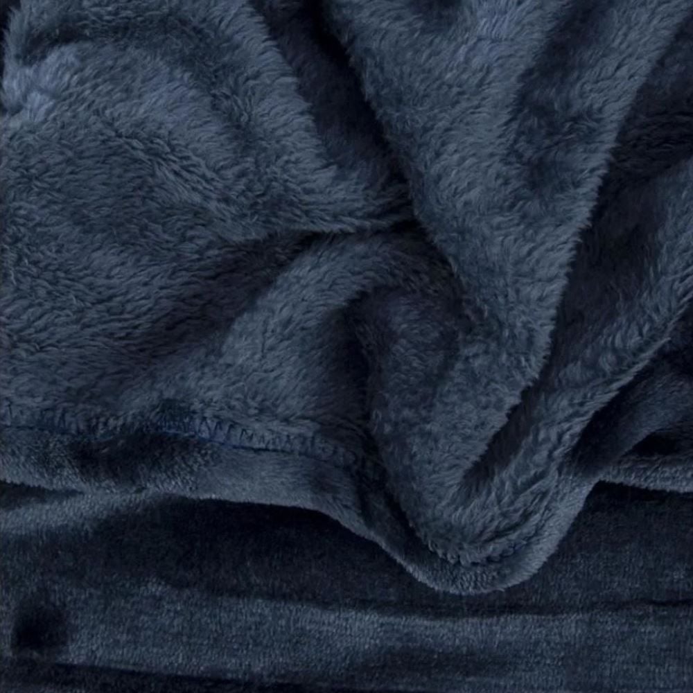 Cobertor Casal Neo Velour Camesa - Azul