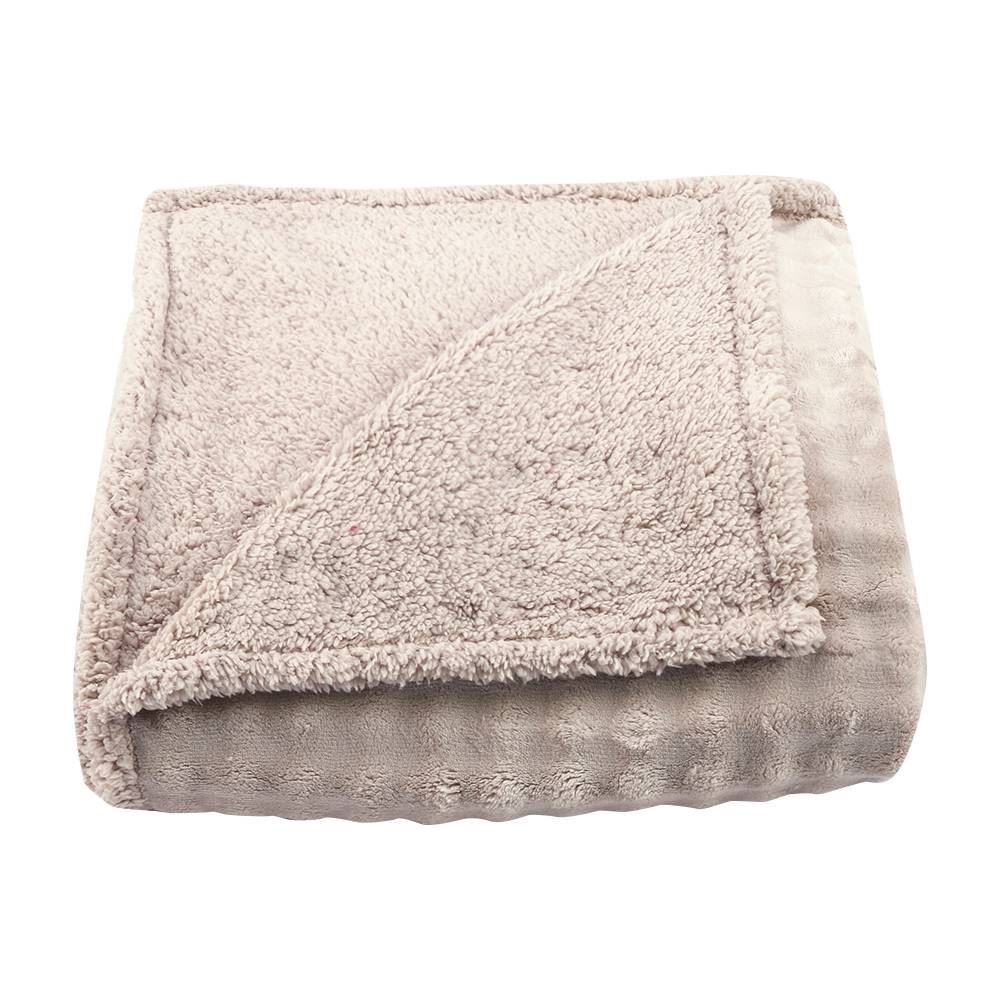 Cobertor Casal Requinte Sherpa Color Havan Casa - Bege