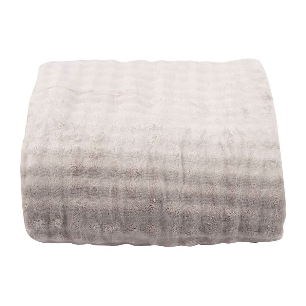 Cobertor Casal Requinte Sherpa Color Havan Casa - Bege