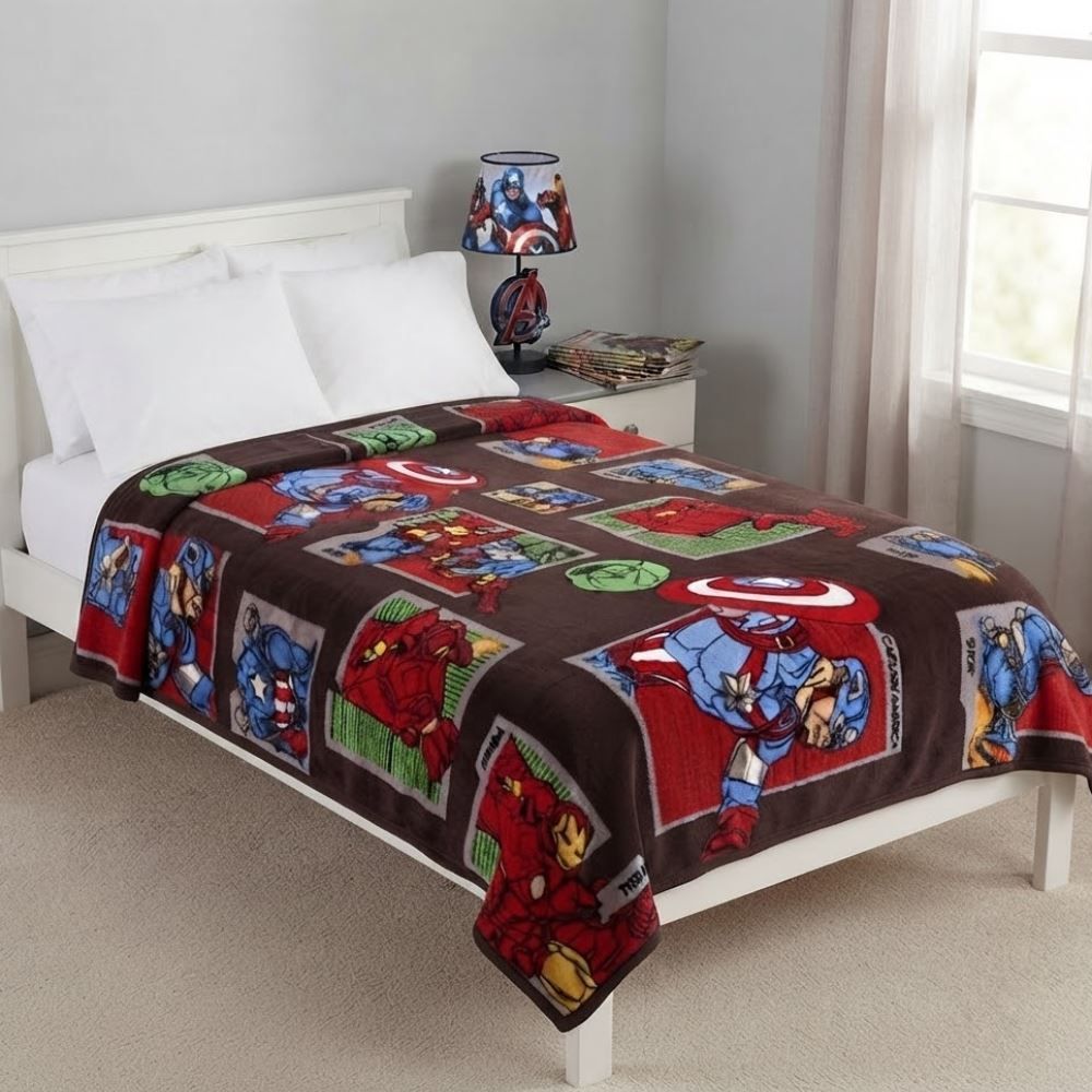 Cobertor Infantil Casal Licenciado Disney - Avengers Comics Chumbo