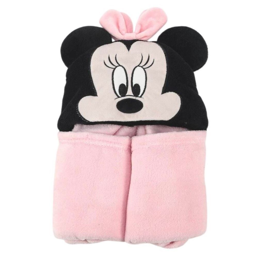 Cobertor Infantil com Capuz 100% Poliéster Disney - Minnie