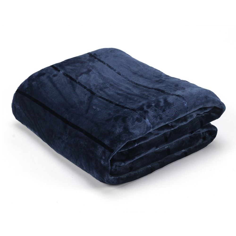 Cobertor King 100% Poliéster Elegance Havan Casa - Azul