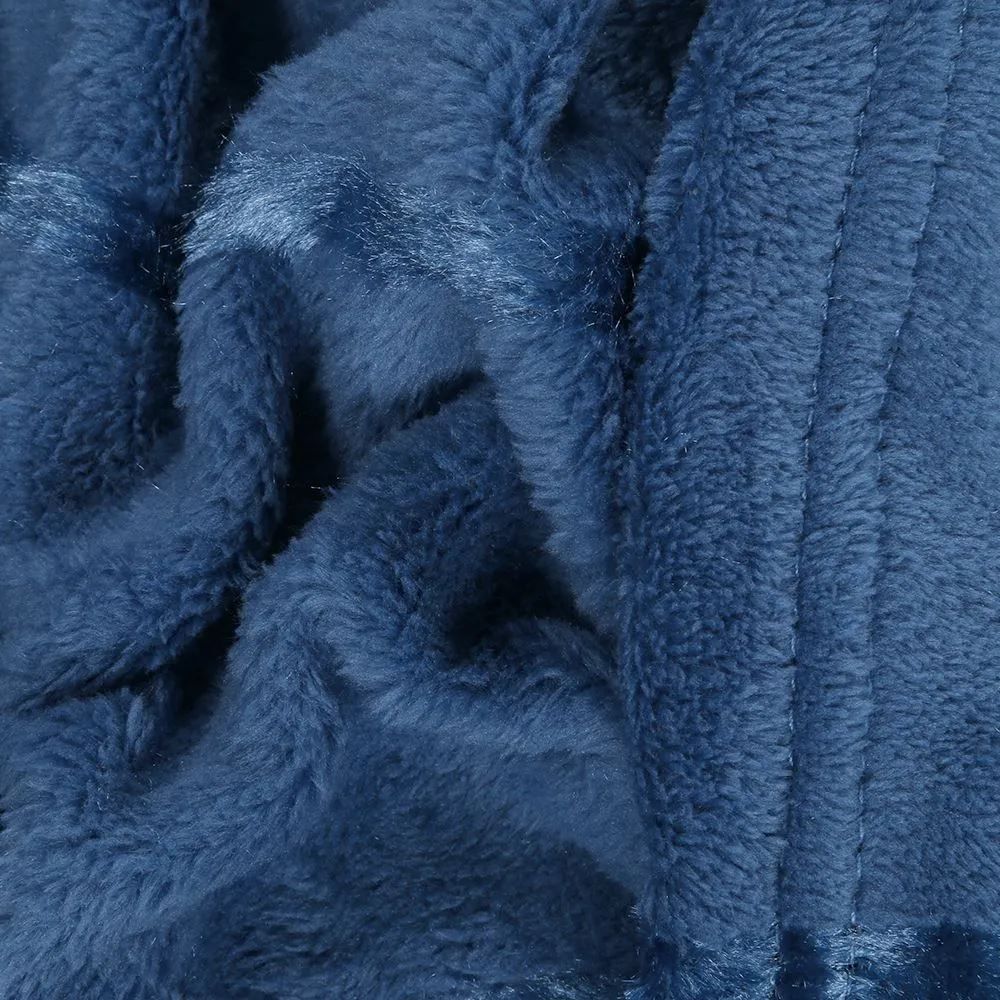 Cobertor King 100% Poliéster Elegance Stripe Havan Casa - Azul Oceânico 