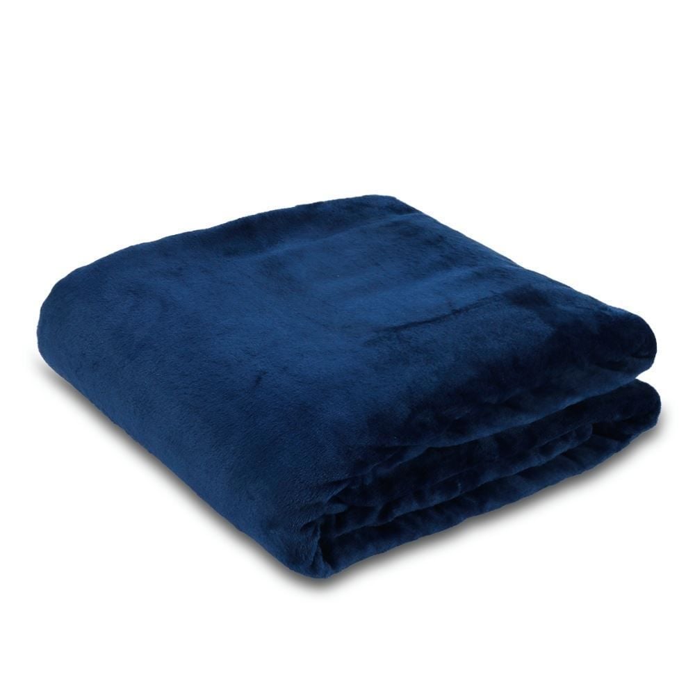 Cobertor King Premier Liso 100% Poliéster Havan Casa - Azul