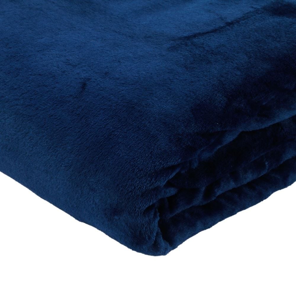 Cobertor King Premier Liso 100% Poliéster Havan Casa - Azul