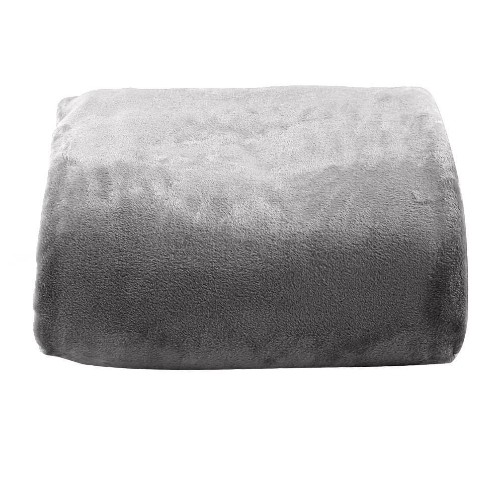 Cobertor King Premier Liso 100% Poliéster Havan Casa - Cinza Amianto