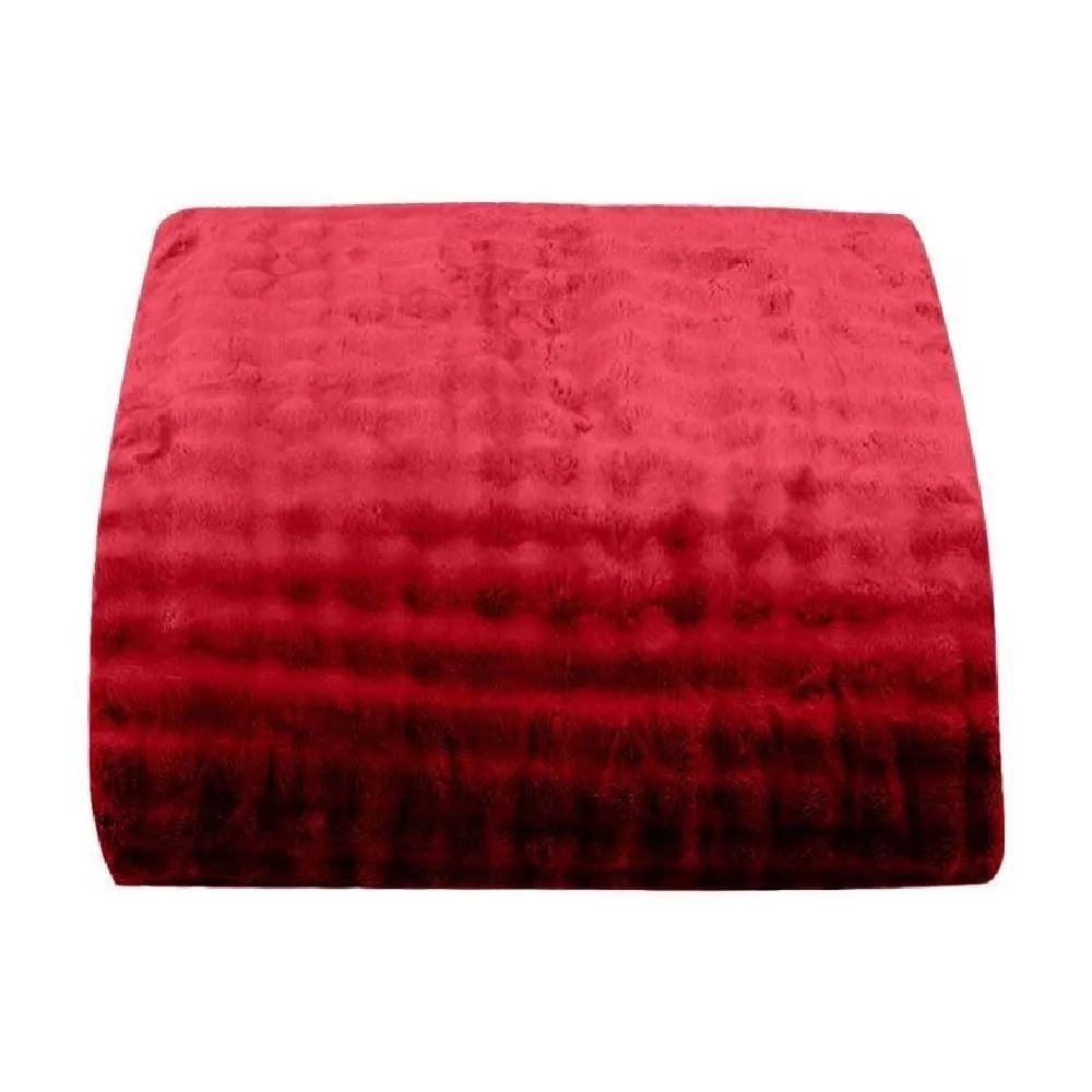 Cobertor King Requinte Sherpa Havan Casa - Bloodstone