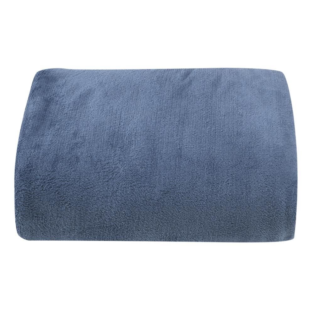 Cobertor Queen Microfibra Liso Paris Havan Casa 1 Pç - Azul Marfim