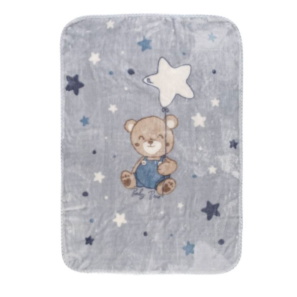Cobertor para Bebê 100% Poliéster Rachel Havan Baby - Teddy Azul