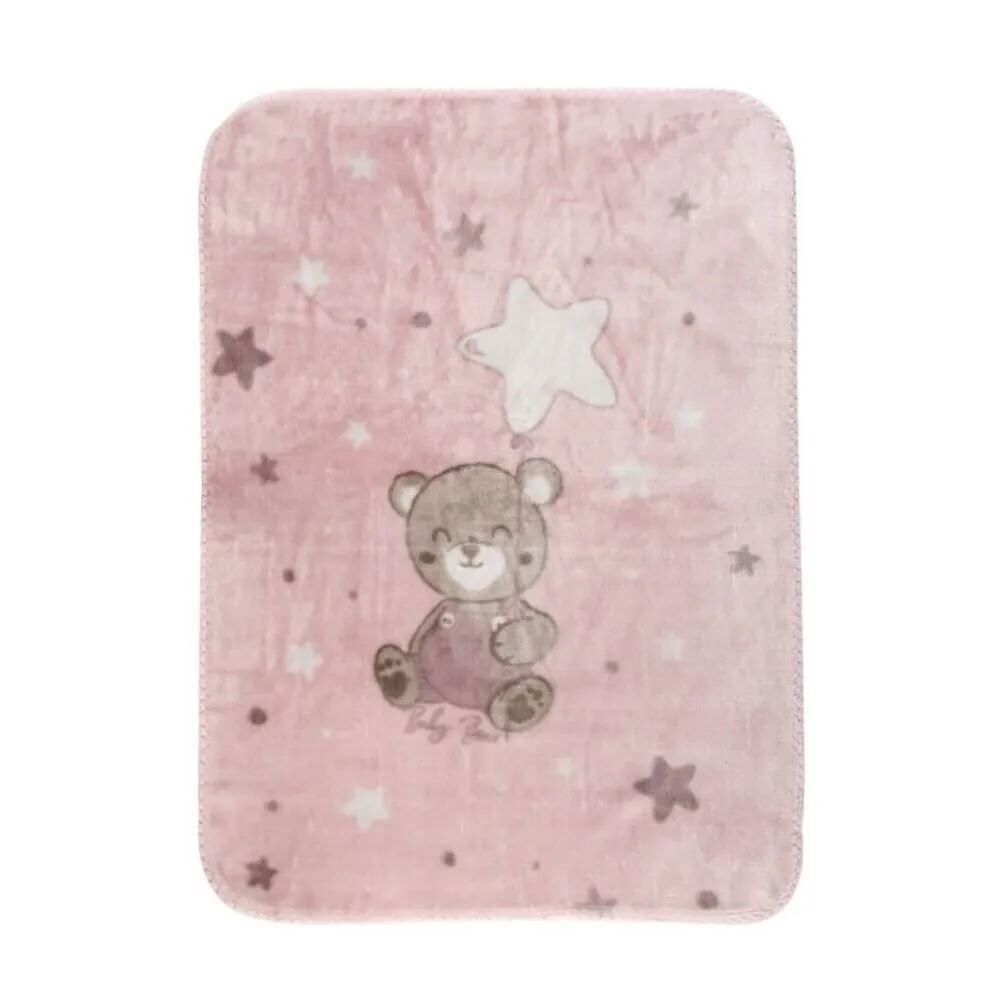 Cobertor para Bebê 100% Poliéster Rachel Havan Baby - Teddy Rosa