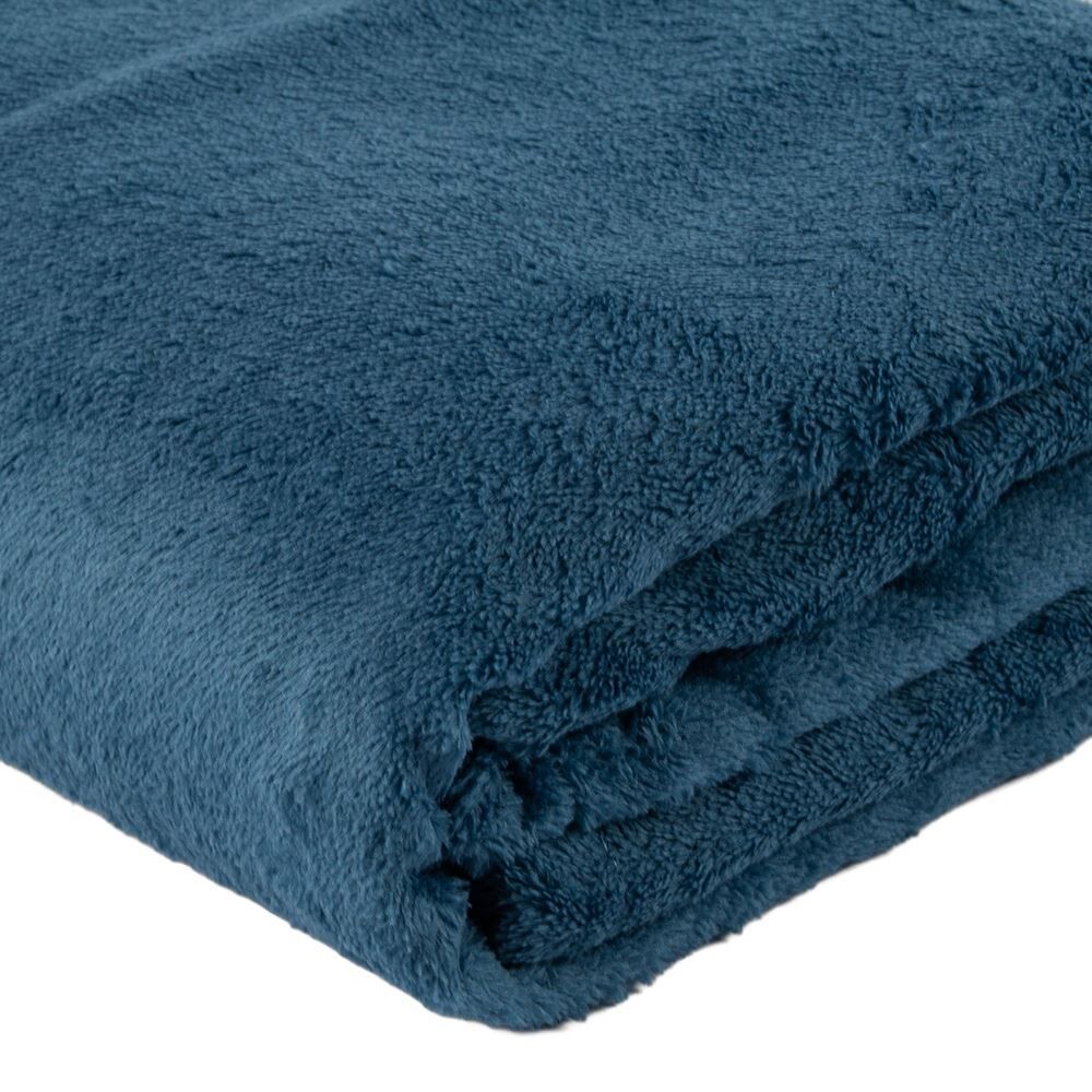 Cobertor Paris Solteiro Comfort 1,50X2,20M Havan Casa - Azul Médio