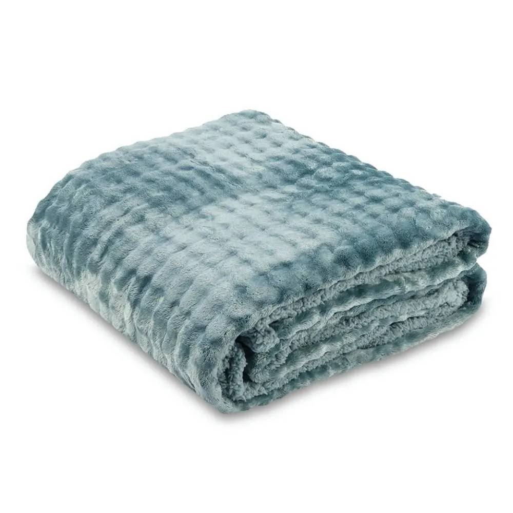 Cobertor Queen Requinte Color Sherpa Havan Casa - Verde
