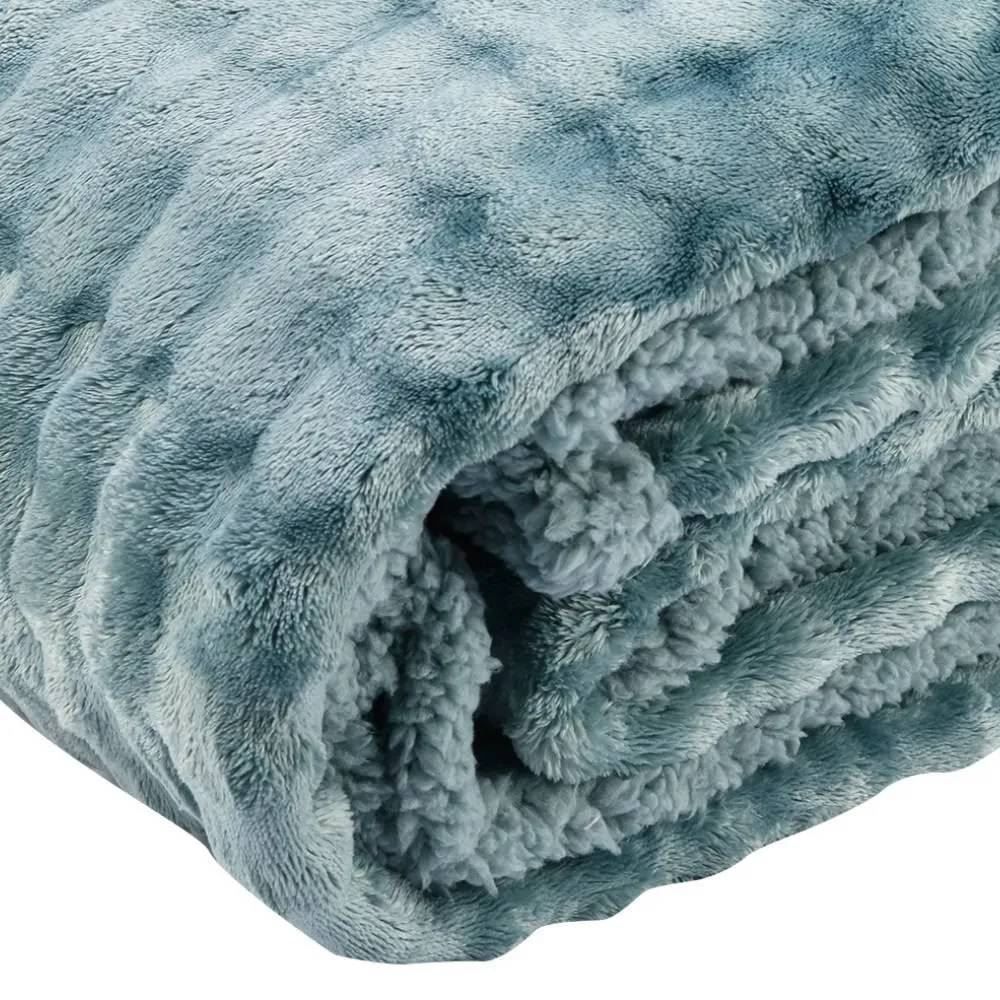 Cobertor Queen Requinte Color Sherpa Havan Casa - Verde