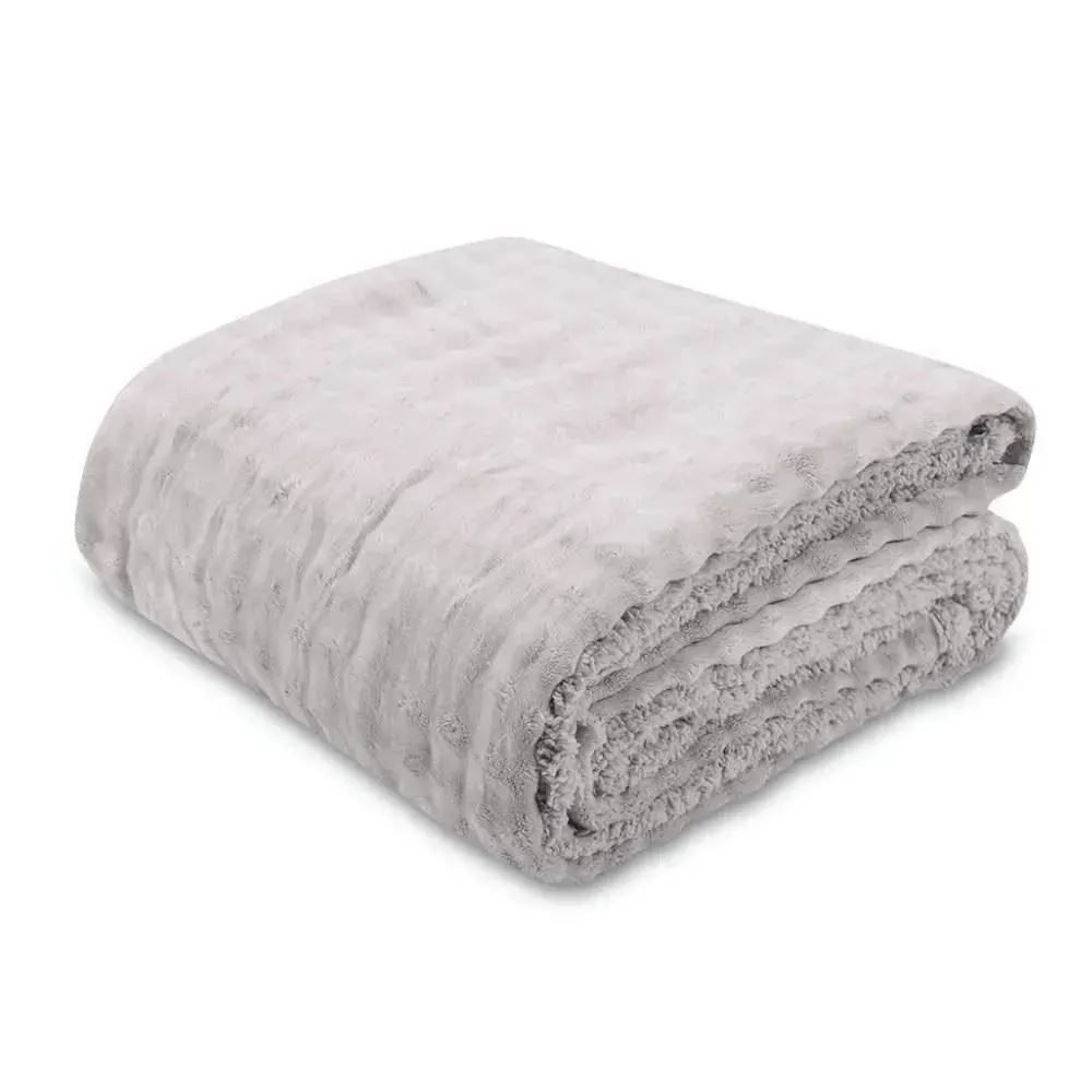 Cobertor Requinte Sherpa Color Queen Havan Casa - Ice