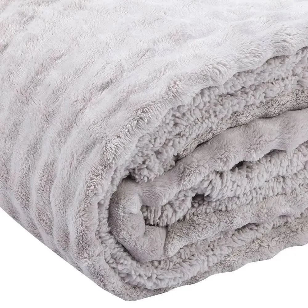 Cobertor Requinte Sherpa Color Queen Havan Casa - Ice