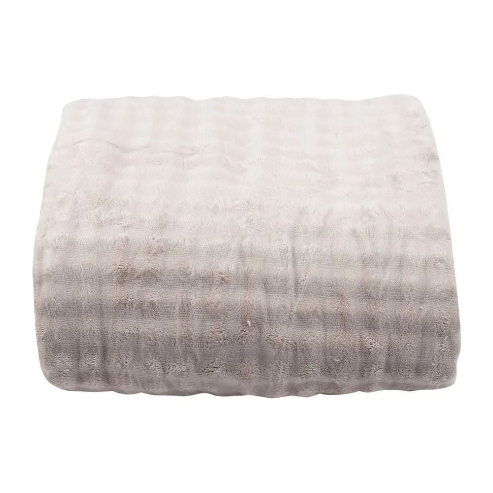 Cobertor Requinte Sherpa Color Queen Havan Casa - Bege