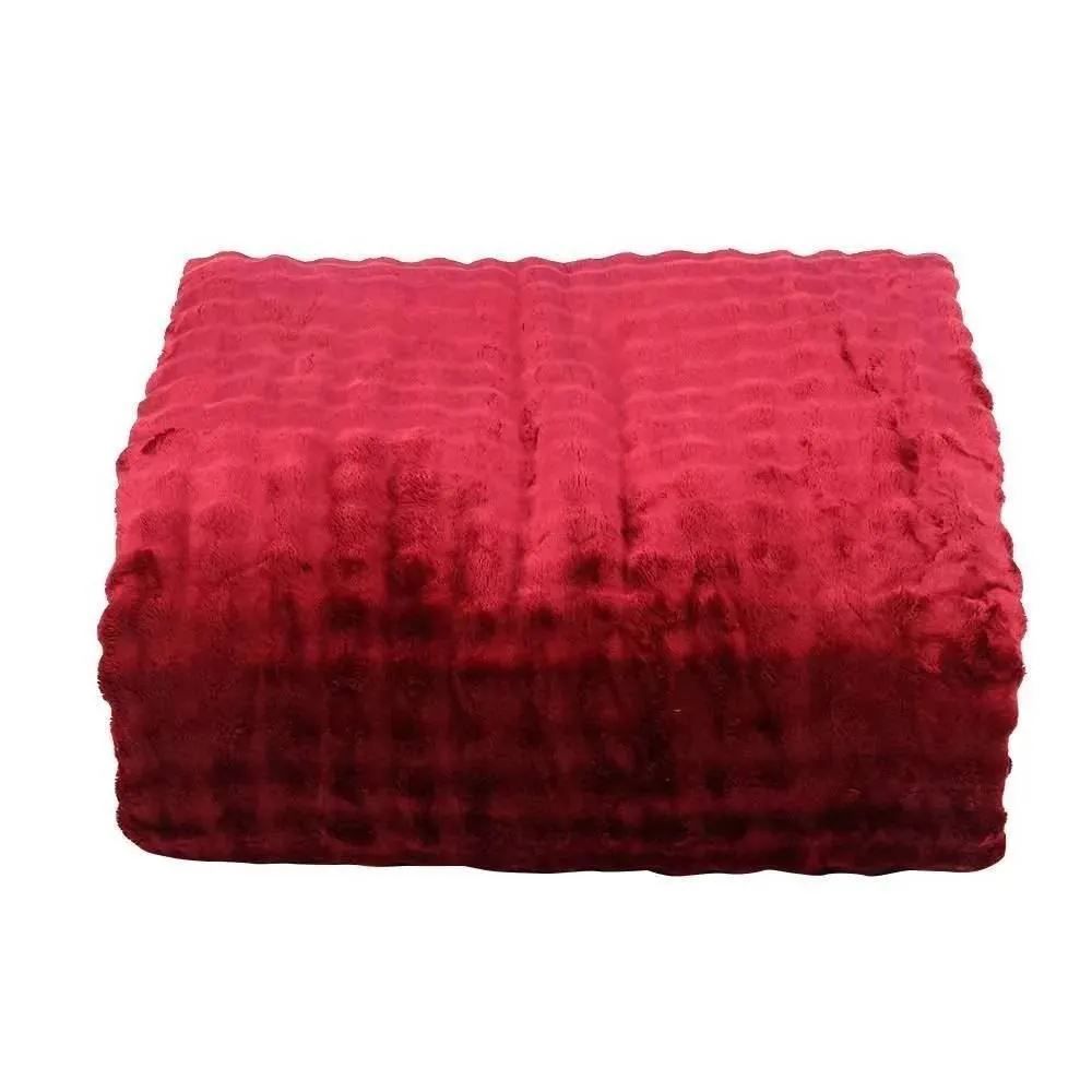 Cobertor Requinte Sherpa Color Queen Havan Casa - Bloodstone