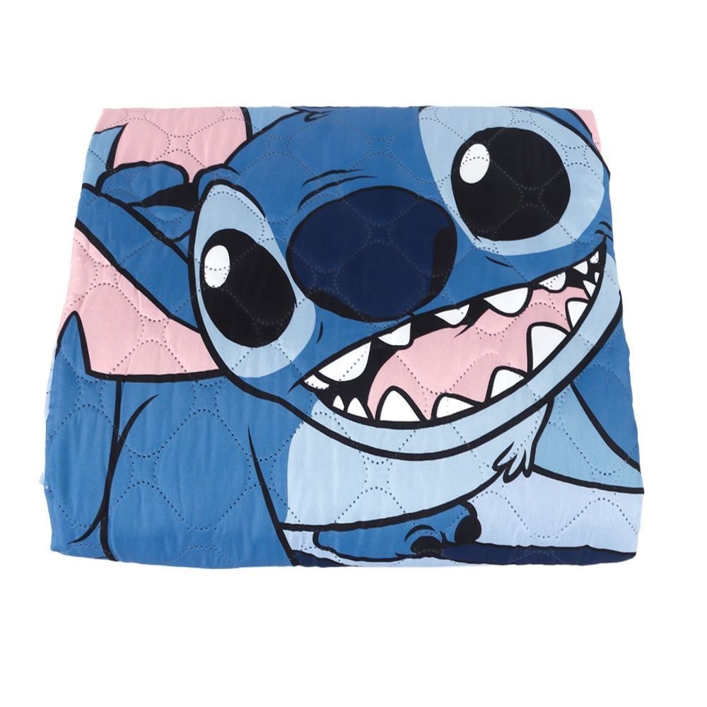 Cobre Leito Solteiro Infantil Disney Hedrons 1 Pç - Stitch Icecream