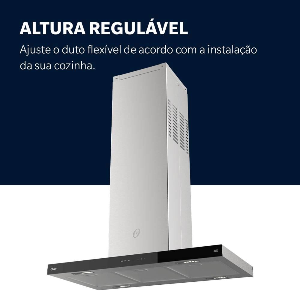 Coifa E Depurador De Ilha 90Cm Oster OCFA590