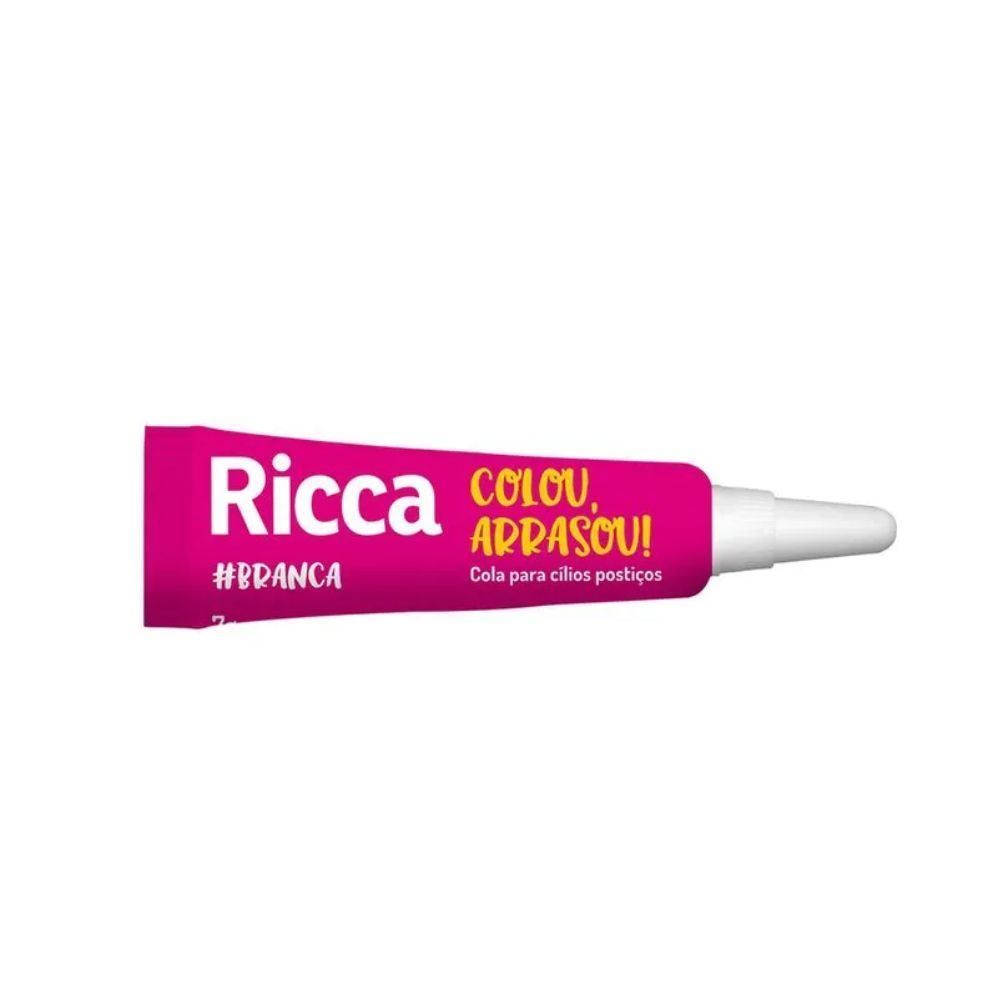 Cola Para Cílios Postiços Branca Ricca - 7g
